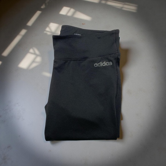 Adidas Women’s L Climalite Black Leggings GC0720 - Picture 1 of 9